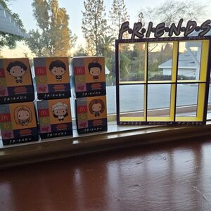 McDonald's Friends Collectible Set Of 6 With 3D Printed Display
